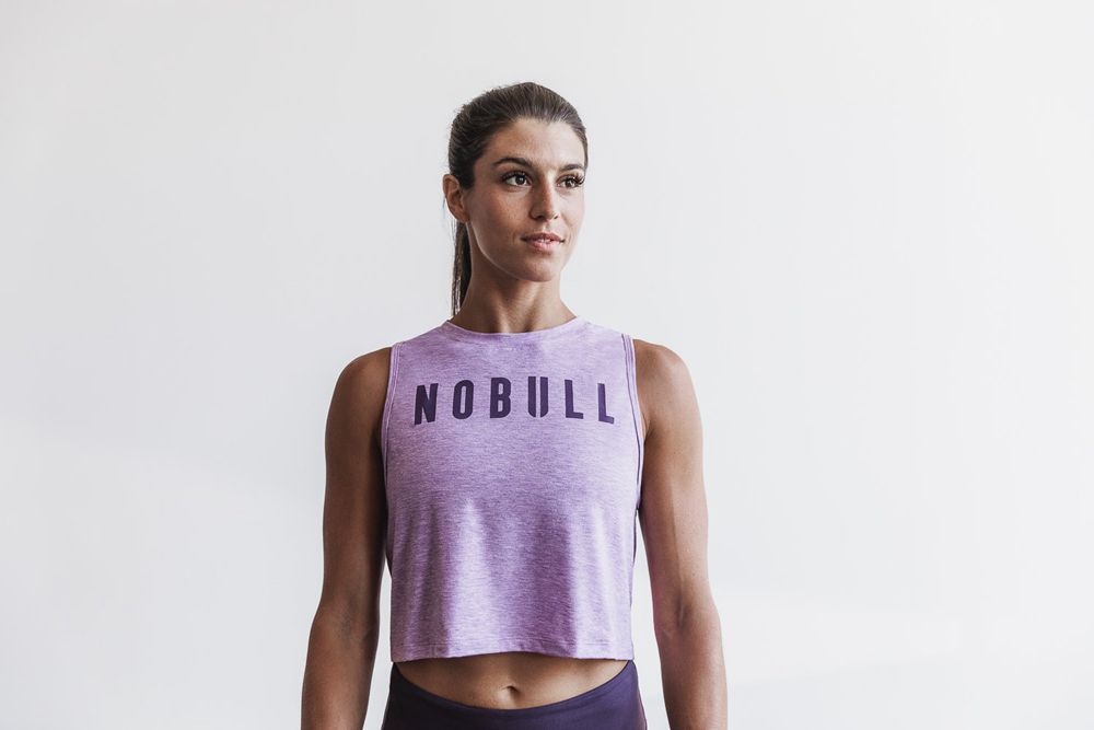 NOBULL Women's Muscle Tank Tops - Iris - Ireland (1064BVZDH)